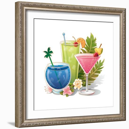 Tropical Drink IV-Julie Goonan-Framed Giclee Print