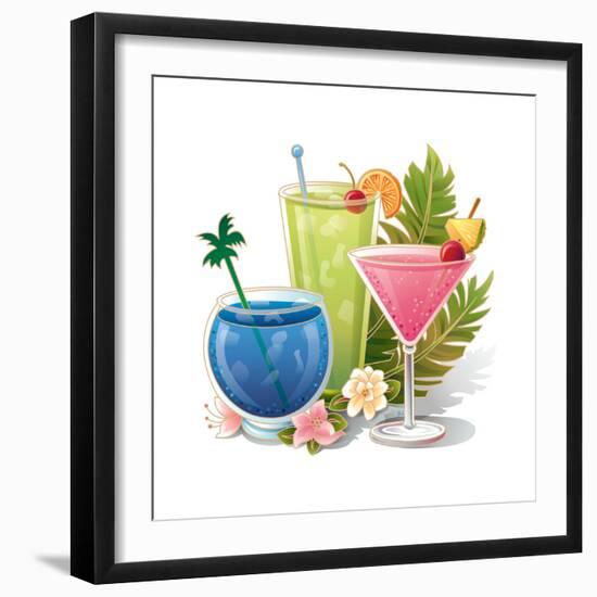 Tropical Drink IV-Julie Goonan-Framed Giclee Print