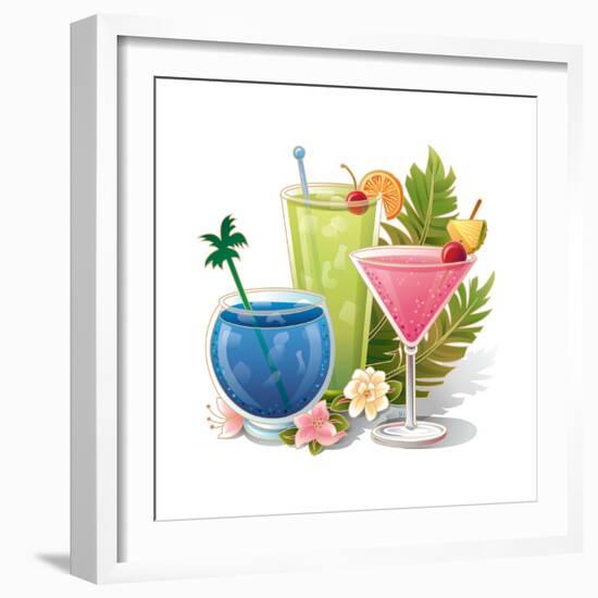 Tropical Drink IV-Julie Goonan-Framed Giclee Print
