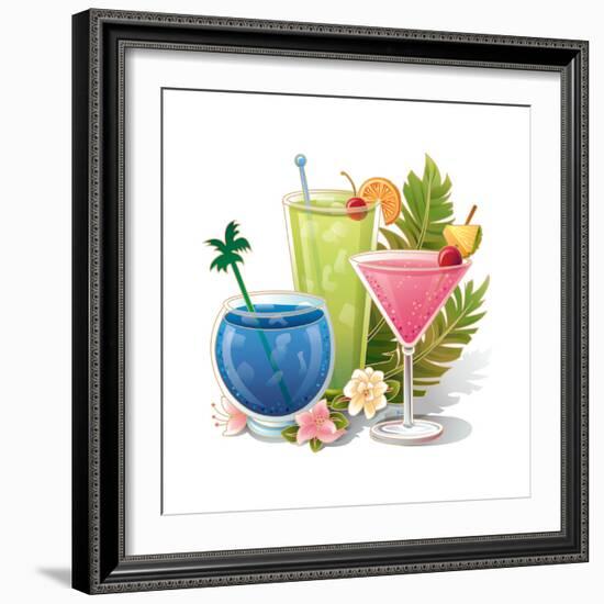 Tropical Drink IV-Julie Goonan-Framed Giclee Print