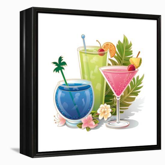 Tropical Drink IV-Julie Goonan-Framed Premier Image Canvas