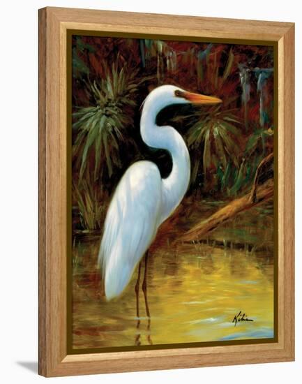 Tropical Egret I-Kilian-Framed Stretched Canvas