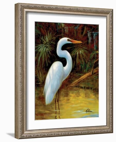 Tropical Egret I-Kilian-Framed Art Print