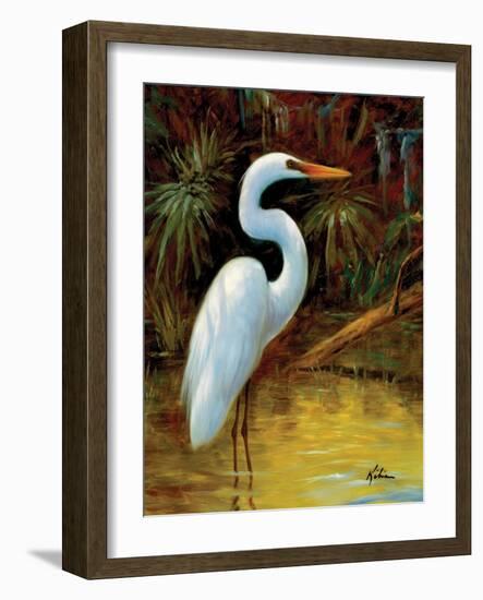 Tropical Egret I-Kilian-Framed Art Print