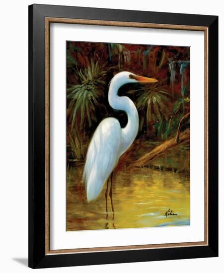 Tropical Egret I-Kilian-Framed Art Print