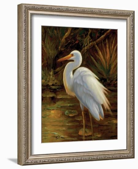 Tropical Egret II-Kilian-Framed Art Print