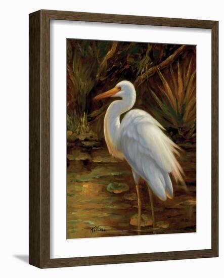 Tropical Egret II-Kilian-Framed Art Print