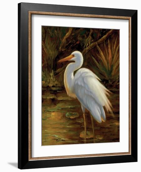 Tropical Egret II-Kilian-Framed Art Print