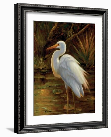 Tropical Egret II-Kilian-Framed Art Print