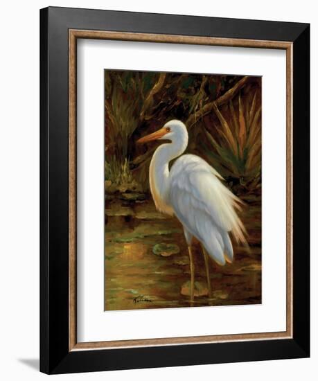 Tropical Egret II-Kilian-Framed Art Print