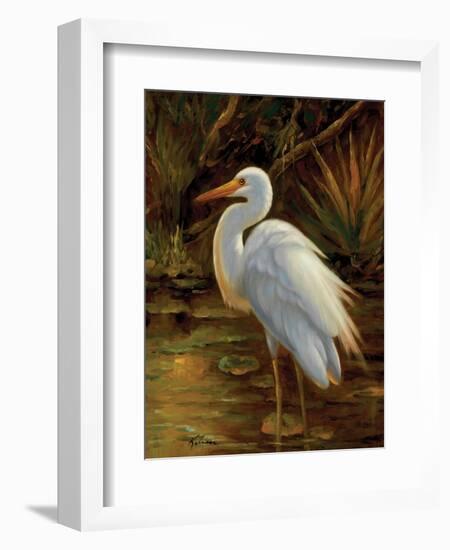 Tropical Egret II-Kilian-Framed Art Print