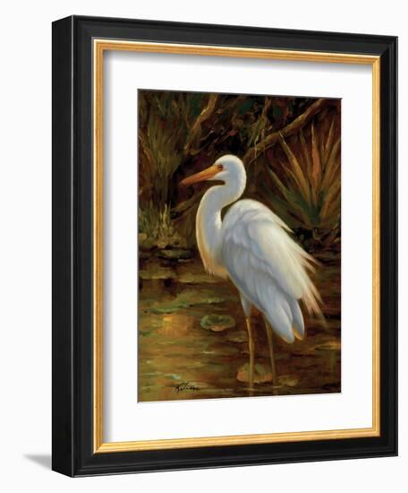 Tropical Egret II-Kilian-Framed Art Print