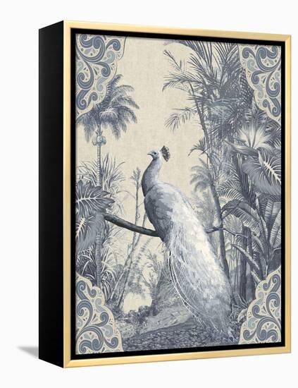 Tropical Fantasy - Peacock-Mark Chandon-Framed Stretched Canvas