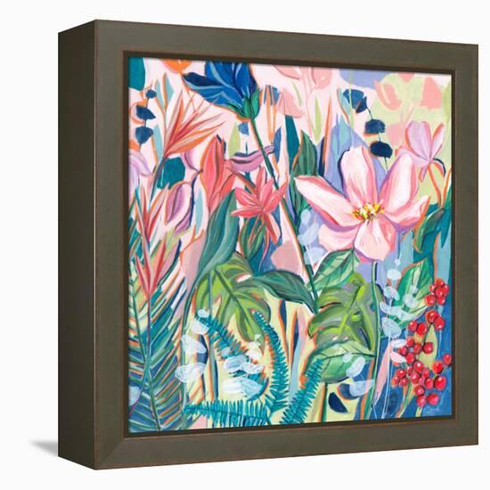 Tropical Fest II-Melissa Wang-Framed Stretched Canvas