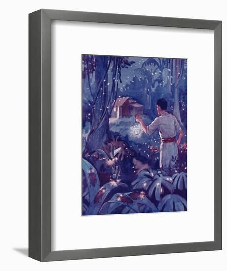'Tropical Fireflies as Dancing Points of Light', 1935-Unknown-Framed Giclee Print