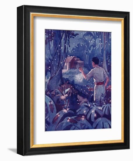 'Tropical Fireflies as Dancing Points of Light', 1935-Unknown-Framed Giclee Print