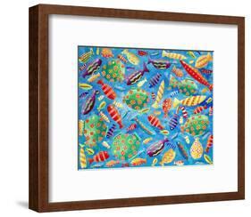 Tropical Fish, 2006-Julie Nicholls-Framed Giclee Print