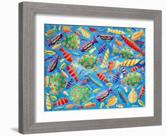 Tropical Fish, 2006-Julie Nicholls-Framed Giclee Print