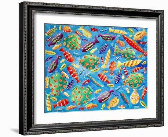 Tropical Fish, 2006-Julie Nicholls-Framed Giclee Print