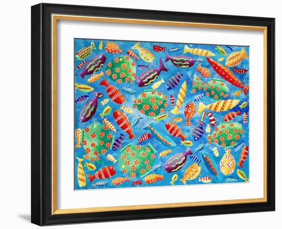 Tropical Fish, 2006-Julie Nicholls-Framed Giclee Print