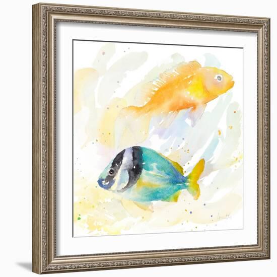 Tropical Fish Square II-Lanie Loreth-Framed Art Print