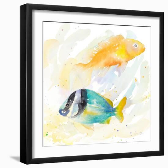 Tropical Fish Square II-Lanie Loreth-Framed Art Print