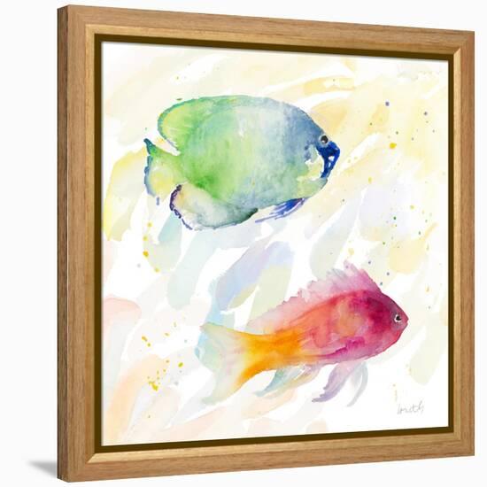 Tropical Fish Square III-Lanie Loreth-Framed Stretched Canvas