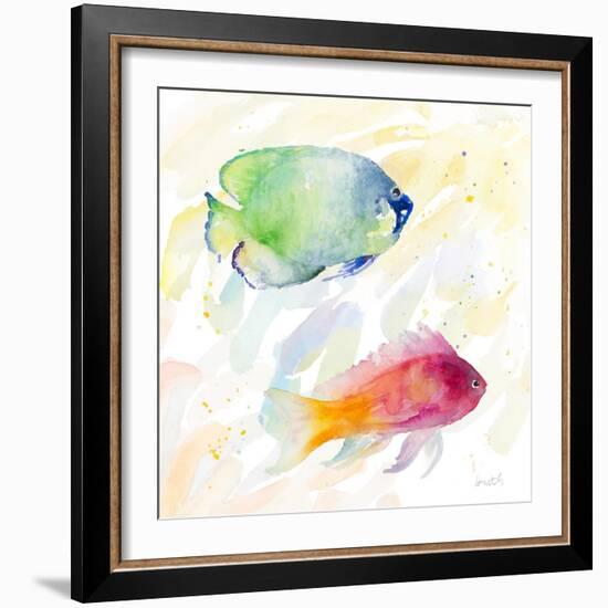 Tropical Fish Square III-Lanie Loreth-Framed Art Print