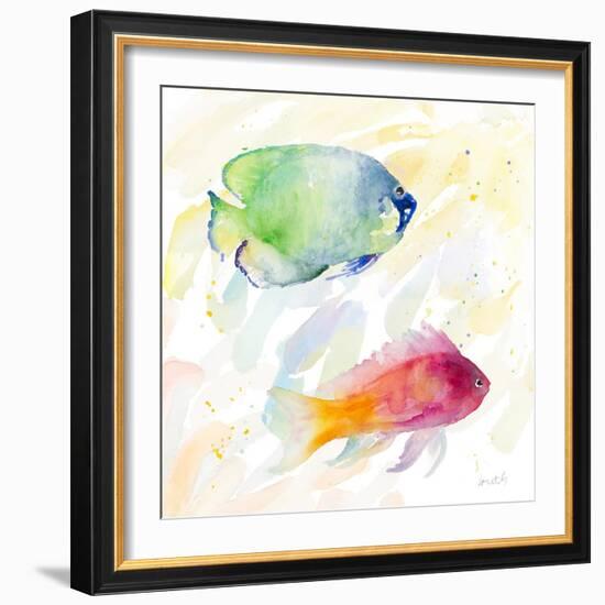 Tropical Fish Square III-Lanie Loreth-Framed Art Print