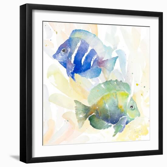 Tropical Fish Square IV-Lanie Loreth-Framed Art Print