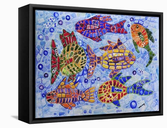 Tropical Fish-Charlsie Kelly-Framed Premier Image Canvas