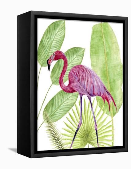 Tropical Flamingo I-Melissa Wang-Framed Stretched Canvas