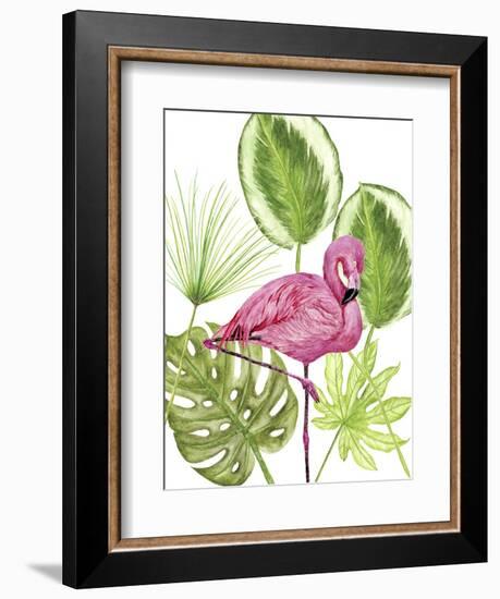 Tropical Flamingo II-Melissa Wang-Framed Art Print