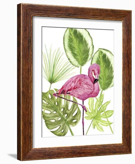 Tropical Flamingo II-Melissa Wang-Framed Art Print