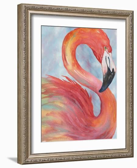 Tropical Flamingo-Elizabeth Medley-Framed Art Print