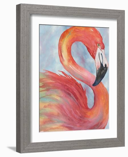 Tropical Flamingo-Elizabeth Medley-Framed Art Print