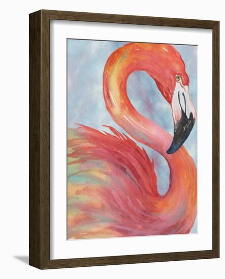 Tropical Flamingo-Elizabeth Medley-Framed Art Print