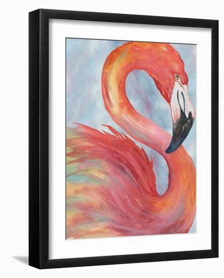 Tropical Flamingo-Elizabeth Medley-Framed Art Print