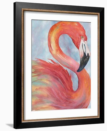 Tropical Flamingo-Elizabeth Medley-Framed Art Print