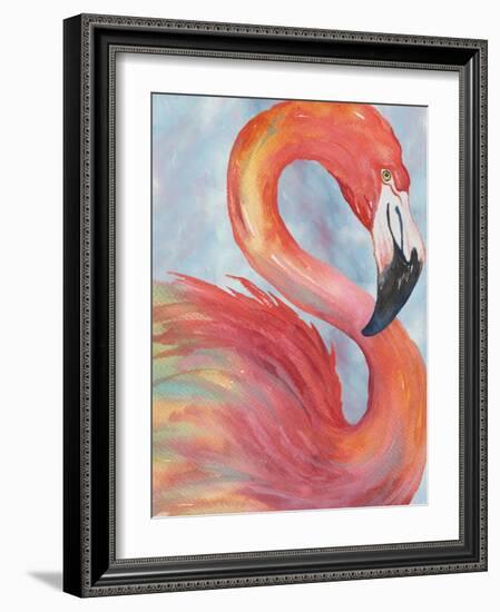 Tropical Flamingo-Elizabeth Medley-Framed Art Print