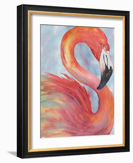 Tropical Flamingo-Elizabeth Medley-Framed Art Print