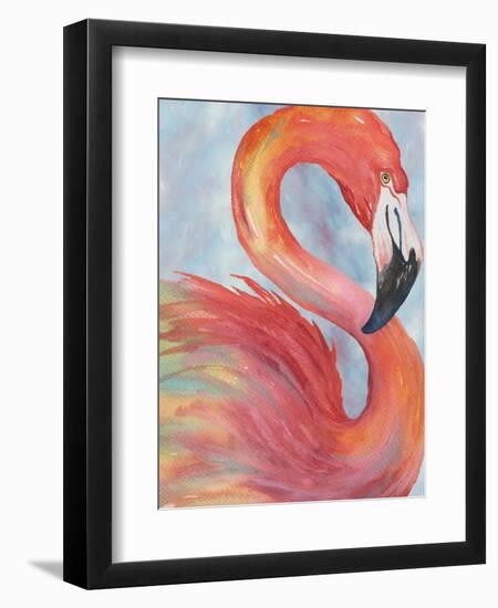 Tropical Flamingo-Elizabeth Medley-Framed Art Print