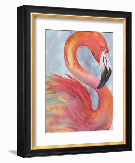 Tropical Flamingo-Elizabeth Medley-Framed Art Print