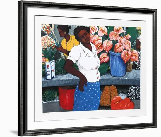 Tropical Flowers-David Azuz-Framed Collectable Print