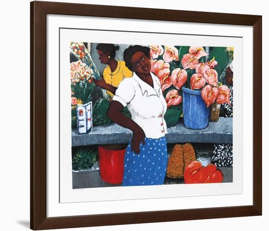 Tropical Flowers-David Azuz-Framed Collectable Print