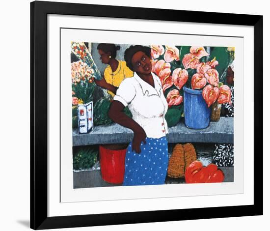 Tropical Flowers-David Azuz-Framed Collectable Print