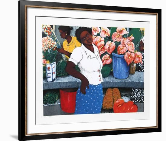 Tropical Flowers-David Azuz-Framed Collectable Print