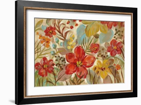 Tropical Flowers-Silvia Vassileva-Framed Art Print