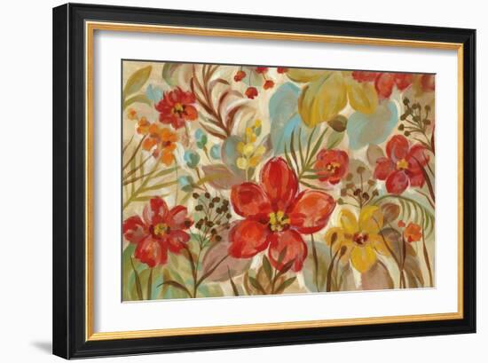 Tropical Flowers-Silvia Vassileva-Framed Art Print