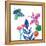 Tropical Flowers-Jennifer McCully-Framed Stretched Canvas